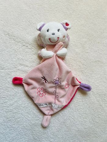 Doudou plat rose pommette