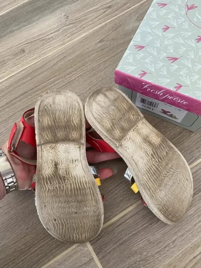 Bien lire 🙏 Sandale fille Multicolore T29 - photo numéro 4
