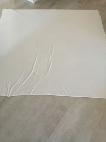 tissu fluide blanc 160 x 165 cm