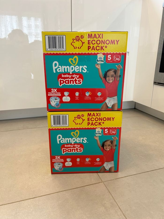 172 Couches Pampers Pants Baby Dry Taille 5 - photo numéro 4