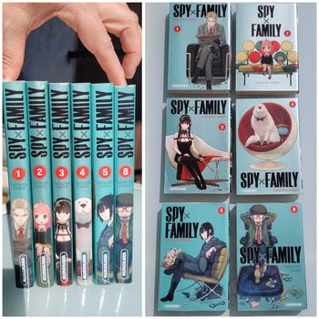 Manga Spy Family tomes 1, 2, 3, 4, 5 et 8
