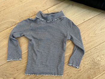 T-shirt col roulé marinière 5 ans