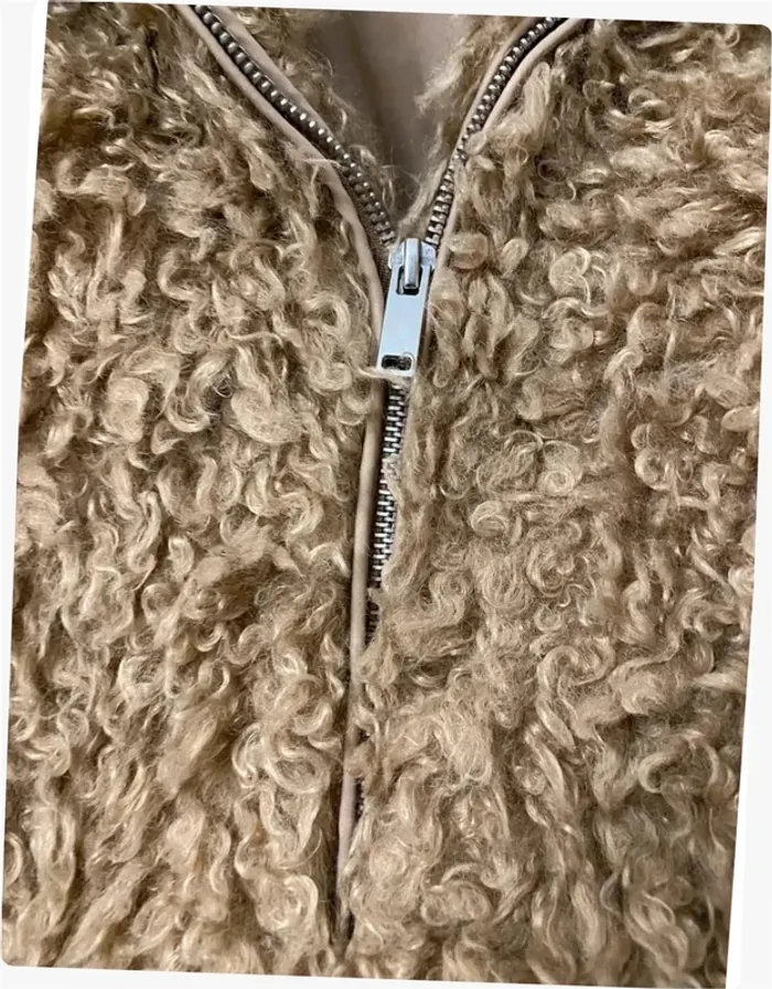 Manteau shaggy beige New look - photo numéro 2