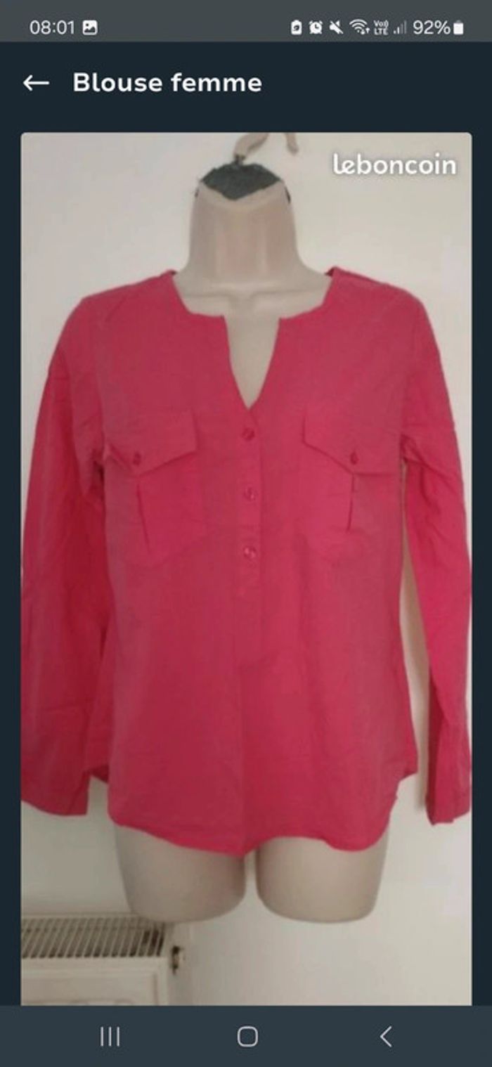 Blouse rose taille 36 - photo numéro 3