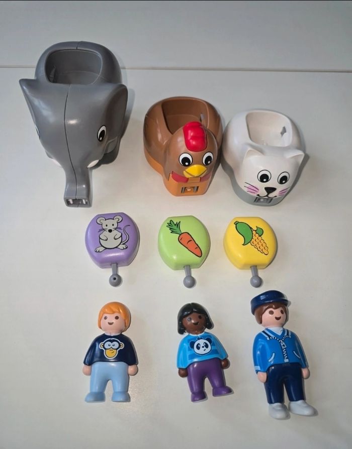 123 playmobil le train des animeaux 70405 complet - photo numéro 3