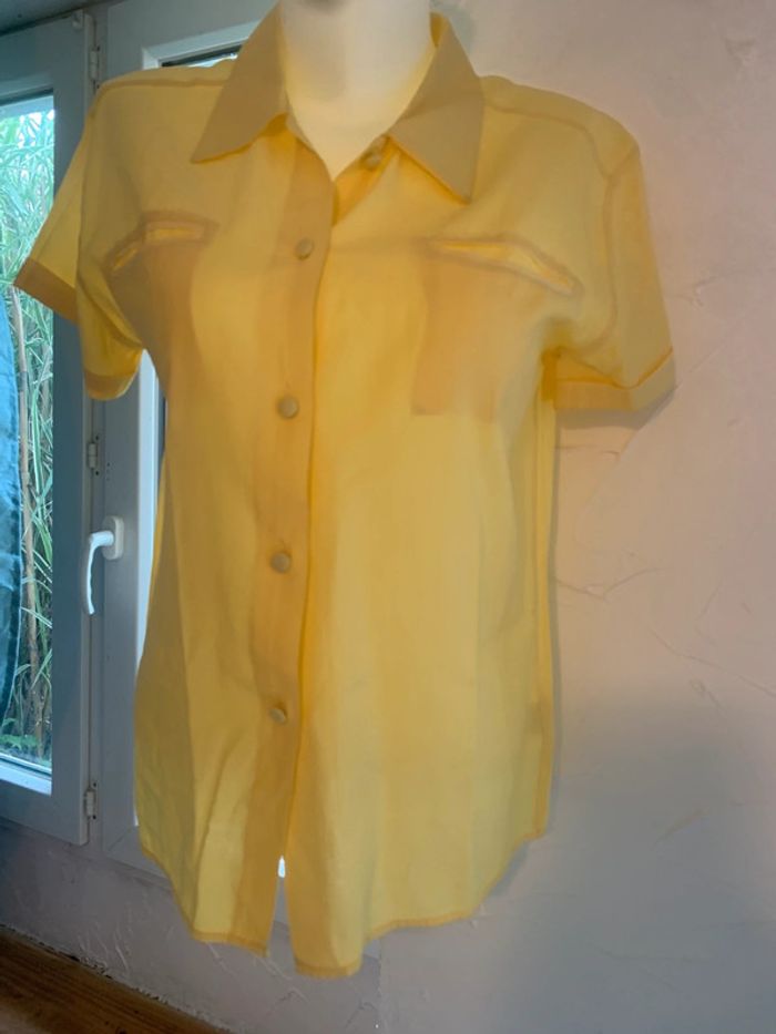 Blouse été taille 36 jaune manches courtes