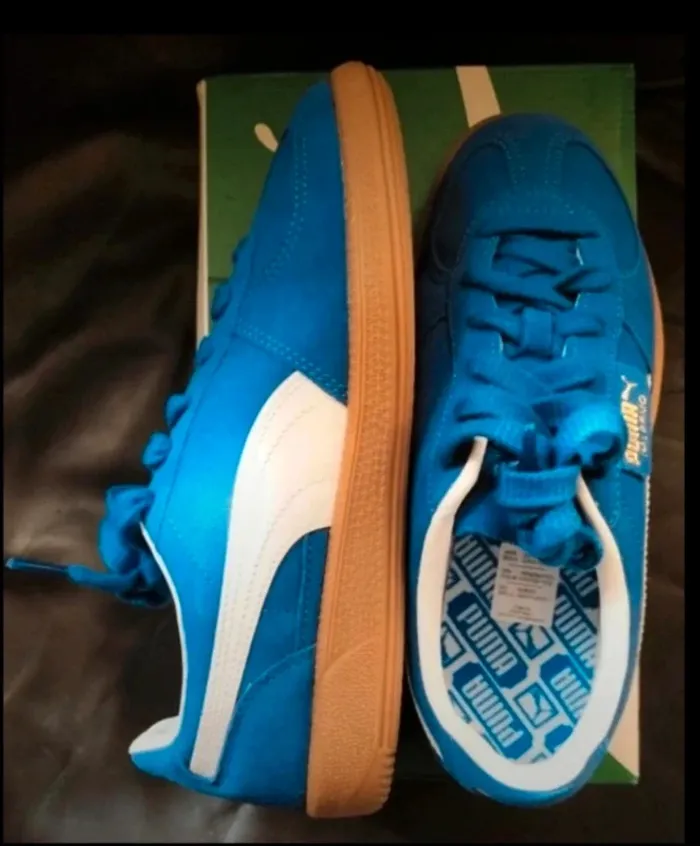 Baskets Puma Palermo neuves couleur bleu électrique - photo numéro 5