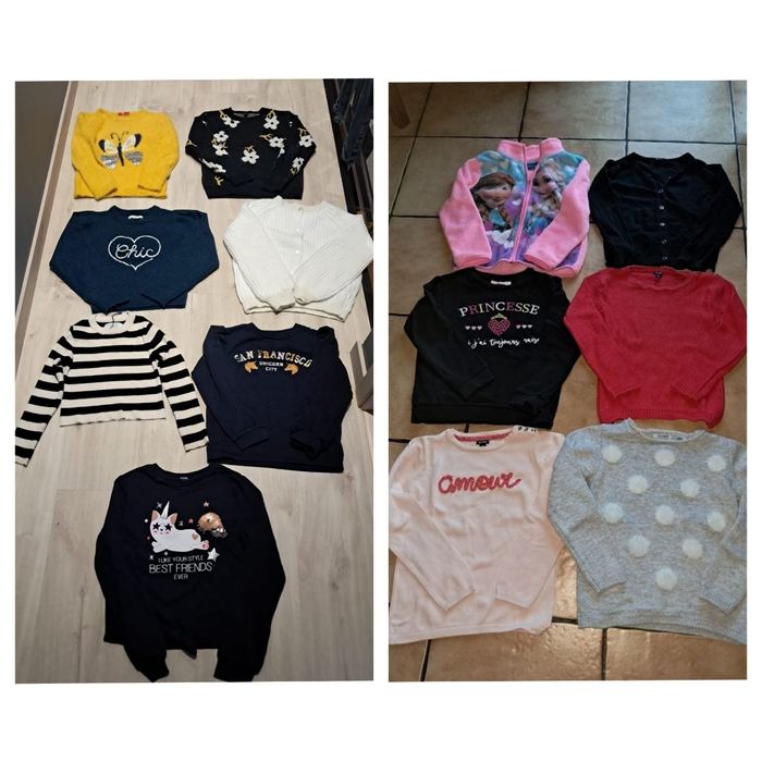 Lot de pulls 8ans fille neufs et tbe