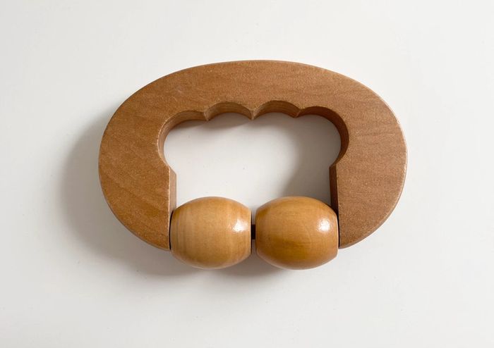 Mini rouleau massage en bois - photo numéro 2