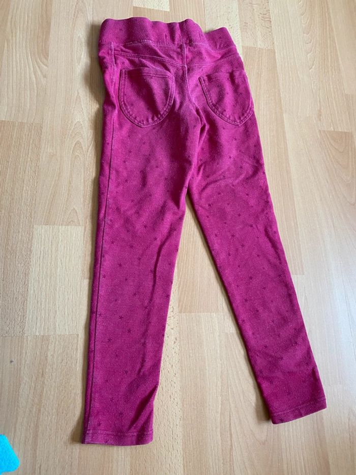 Pantalon Jegging fuchsia Okaidi Taille 5 ans - photo numéro 2