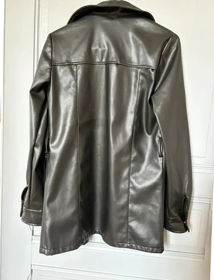 Longue veste en simili cuir Pimkie XS - photo numéro 6