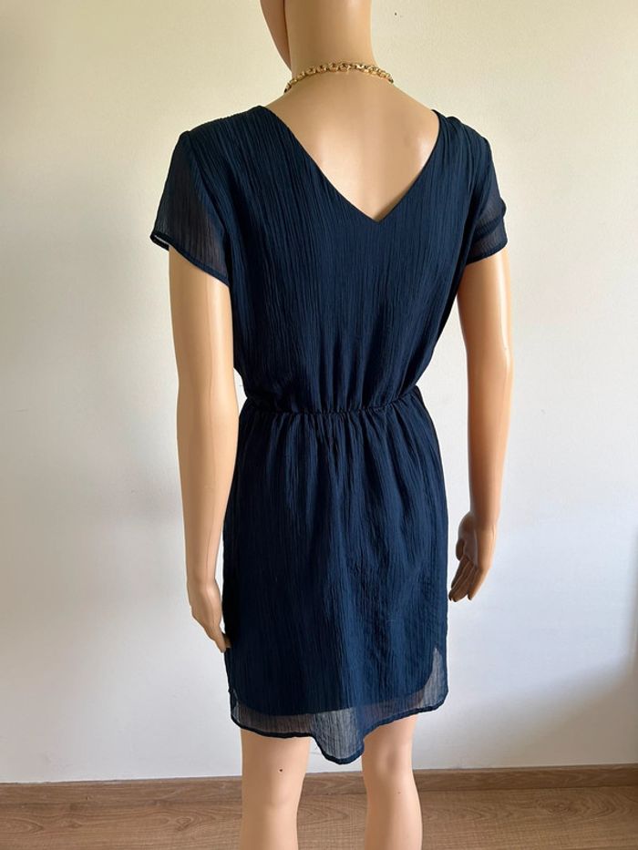 Robe bleue marine à manches courtes Vero Moda taille M TBE - photo numéro 8