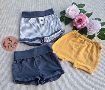 Lot de 3 shorts bébé 3 mois Obaibi en parfait état 