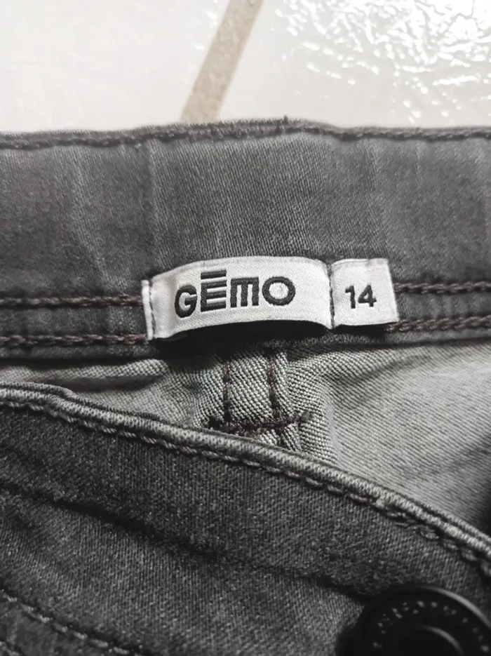 Jeans fille gris slim Gémo - photo numéro 6