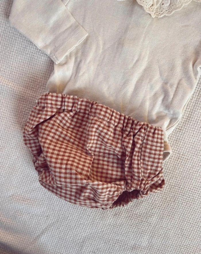 Ensemble Vichy bloomer bandeau et body - photo numéro 2