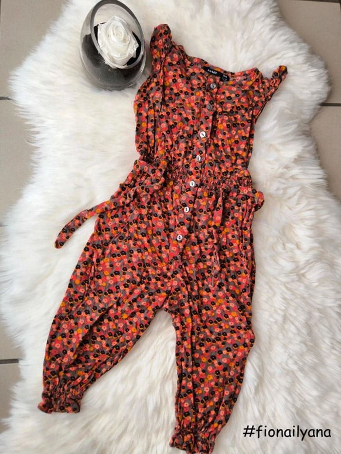 🌸 Superbe combinaison fleurie légère Kiabi 18 mois 🌸