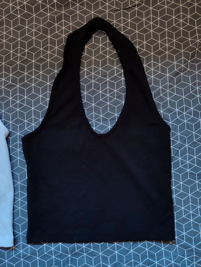 Lot 2 dos nue blanc et noir Jennyfer taille S - photo numéro 3