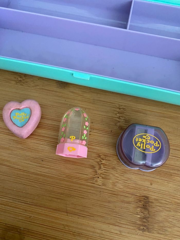 Trousse façon plumier polly pocket + accessoires - photo numéro 2