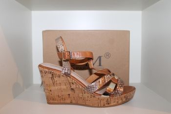 sandales compensées marron 41