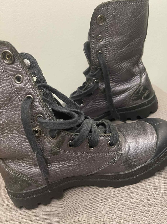 Bottes Palladium noires métalliques - photo numéro 3