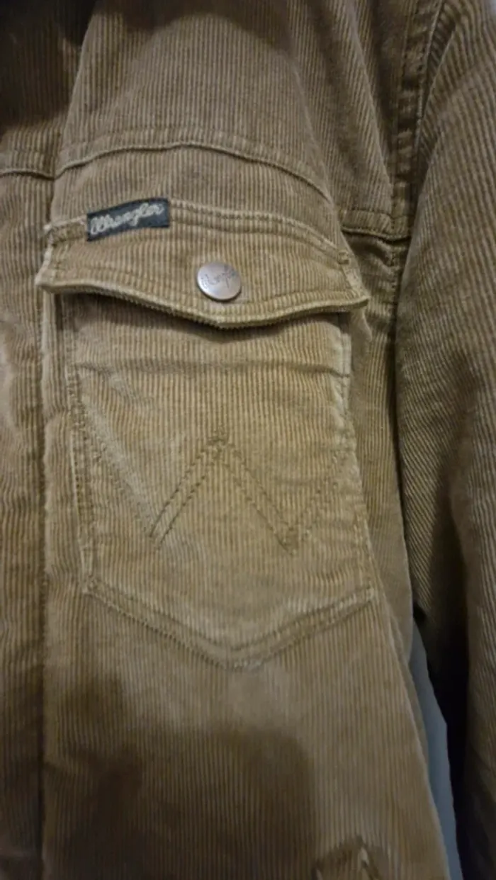 Vestes homme wrangler marron polaire - photo numéro 4