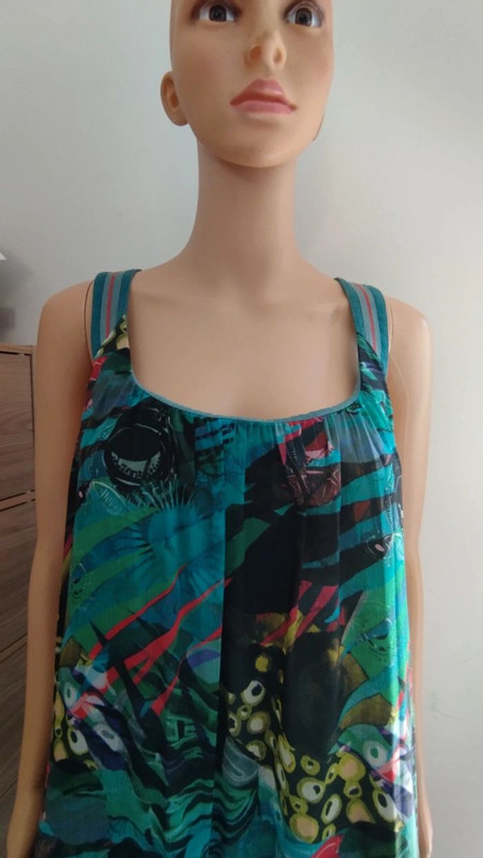 Robe verte avec motifs ixoo taille 46 femme - photo numéro 6
