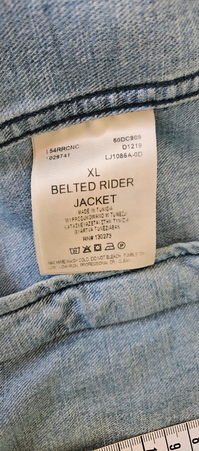 Veste en jean avec ceinture 💙 - photo numéro 4
