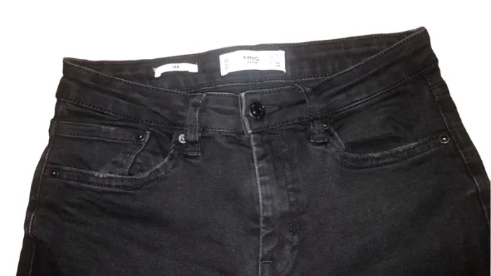 Jeans slim noir taille haute Mango XS 34 - photo numéro 3