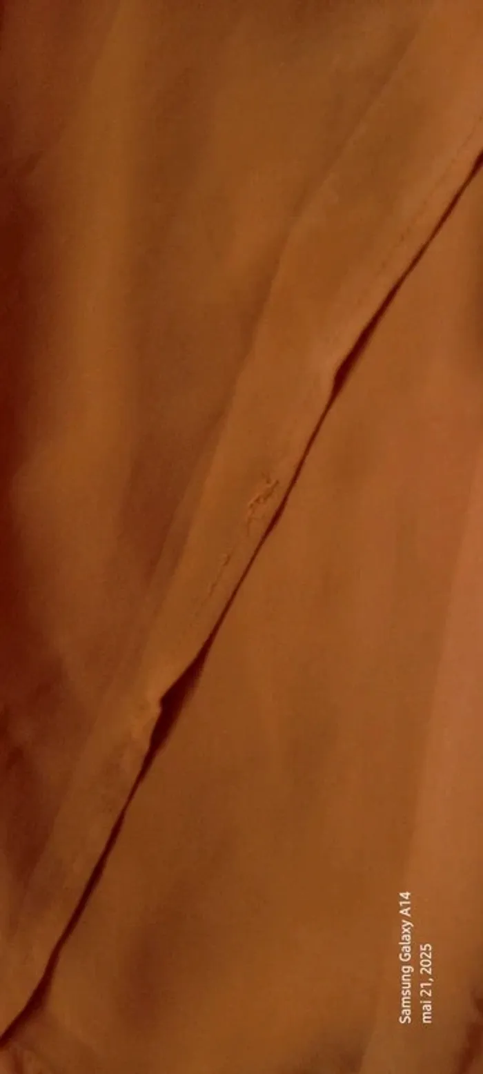 Blouse débardeur longue en voile superposé dos ouvert jaune moutarde femme M pimkie - photo numéro 16