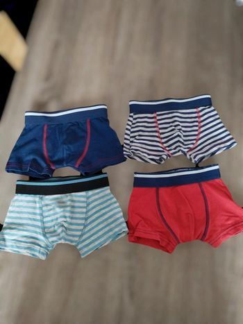 Lot de 4 Boxers garçon 2/3 ans Tissaia
