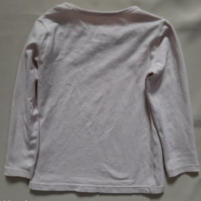 2 maillots de corps manches longues rose pâle et blanc fille - Orchestra - 3 ans - photo numéro 4