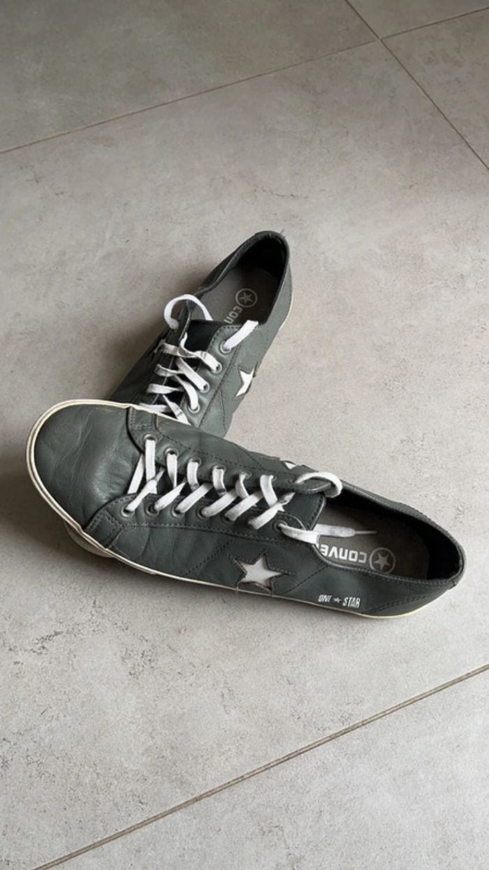 Converse en cuir mixte - photo numéro 2