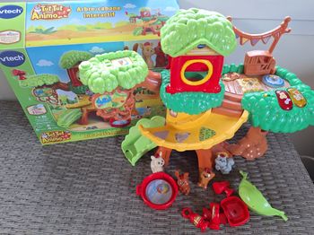Arbre-cabane interactif - Tut Tut Animo + 2 Animaux complémentaires