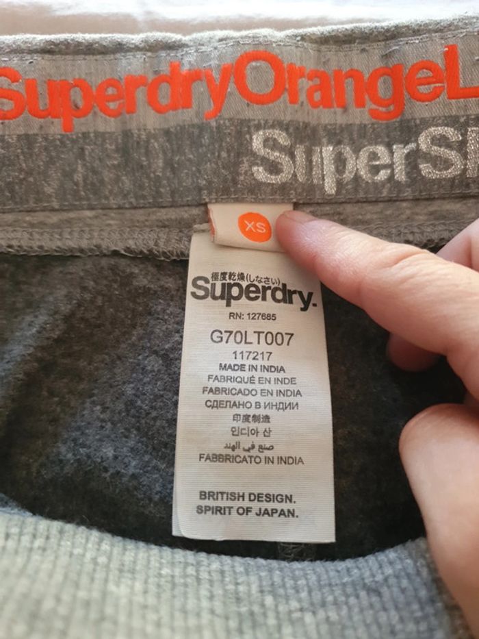 Jogging superdry en taille xs - photo numéro 2