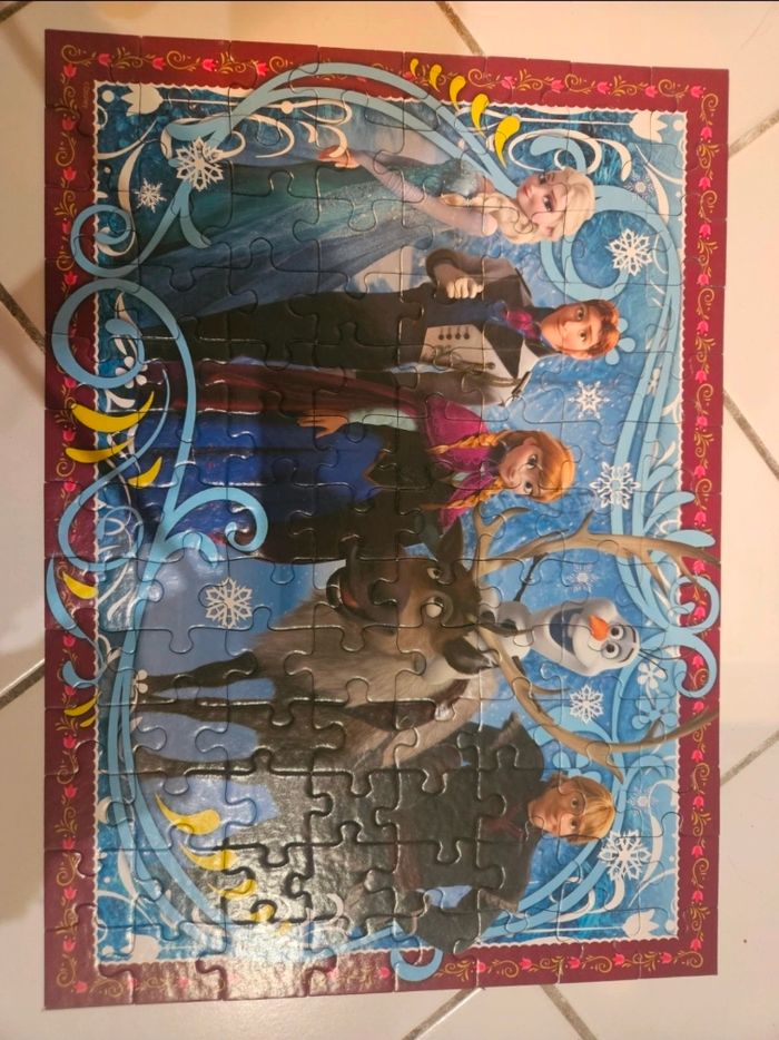 Puzzle 100pieces reine des neiges - photo numéro 2