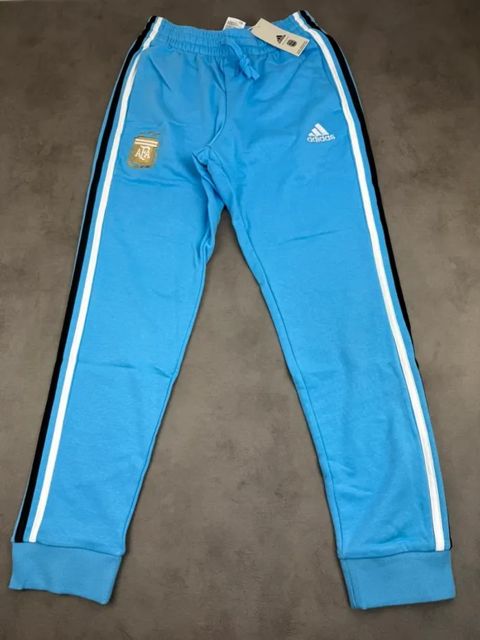 Jogging Adidas Argentine Bleu 3 bandes Neuf Taille S - photo numéro 3