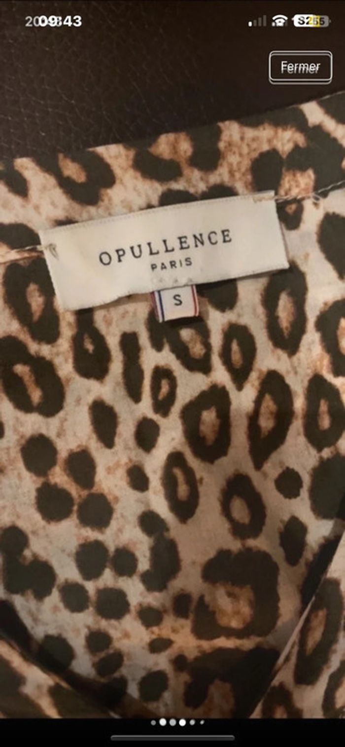 Blouse léopard manches longues coton - photo numéro 4