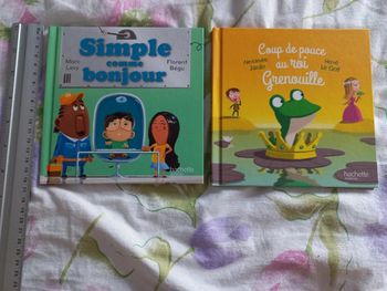 Lot de 2 livres coup de pouce au roi grenouille,simple comme bonjour