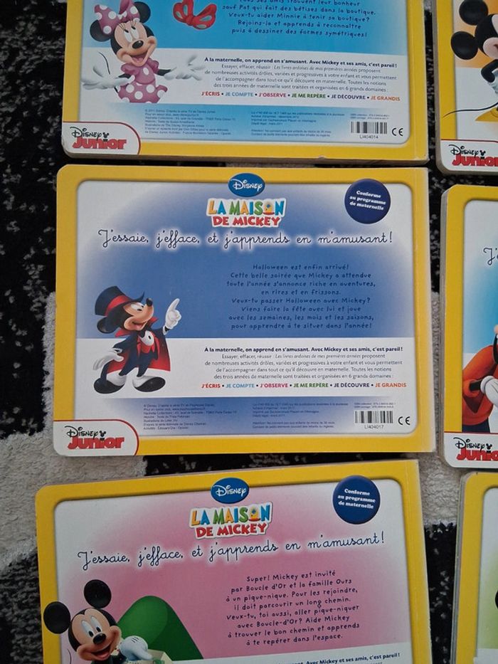 Lot de 6 livres ardoises La Maison de Mickey - photo numéro 9