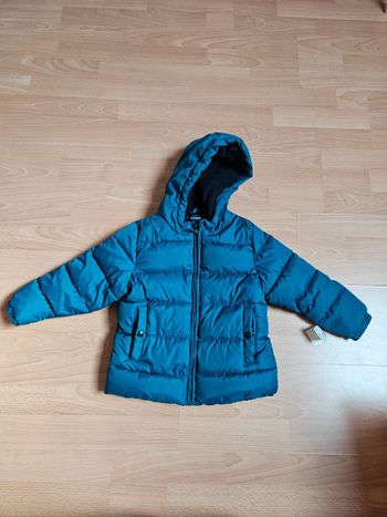 Doudoune garçon bleu 5 ans neuve