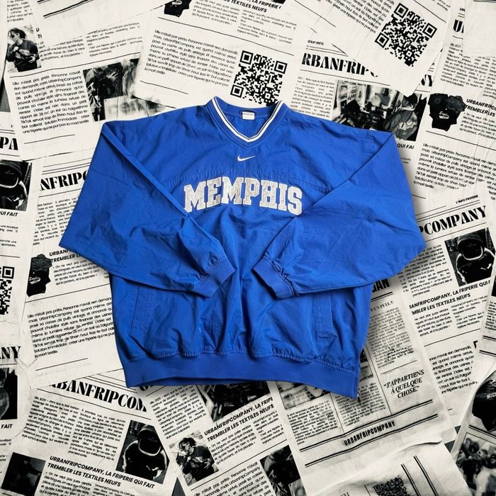 Pull sweat Hoodie Nike vintage rare taille XXL bleu