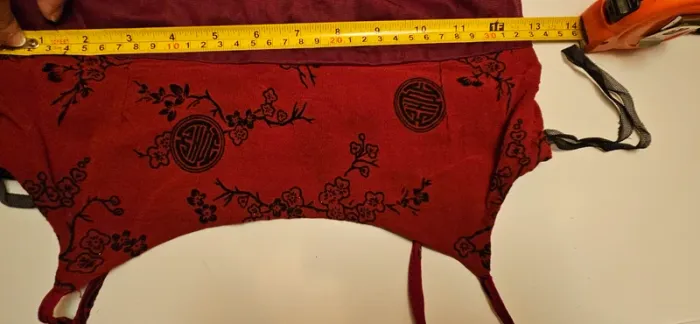 Robe rouge motif noir - photo numéro 10