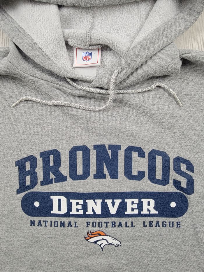 Sweat à capuche Denver Broncos NFL gris – L / M oversize - photo numéro 4