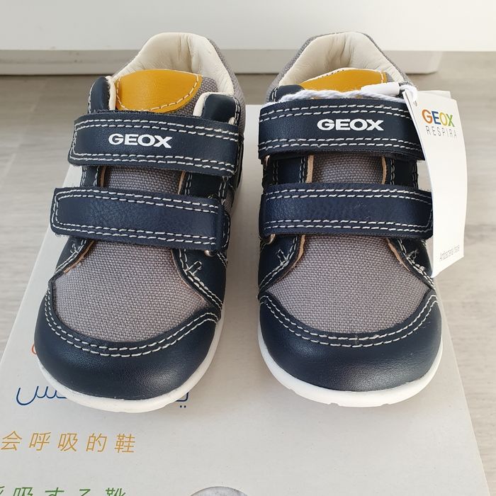 Geox- Sneakers Elthan garçon bleu/gris T20