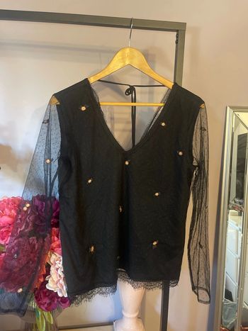 T-shirt noir, taille M