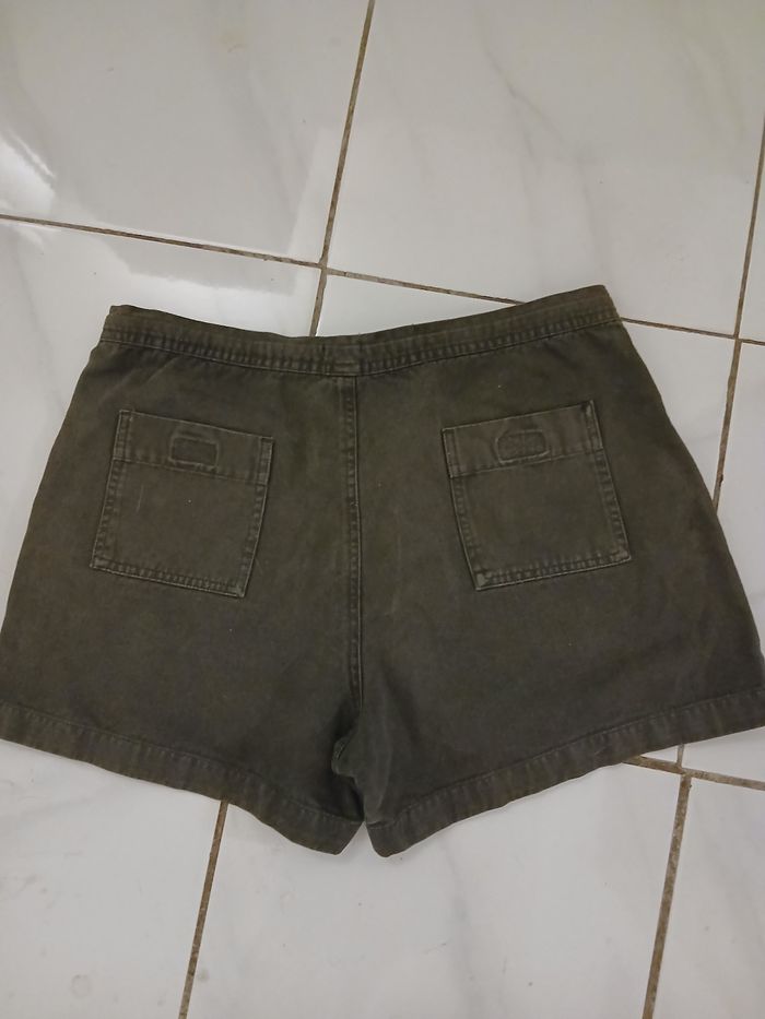 Short d ete femme en coton taille 44 marque active couleur vert fonce - photo numéro 7