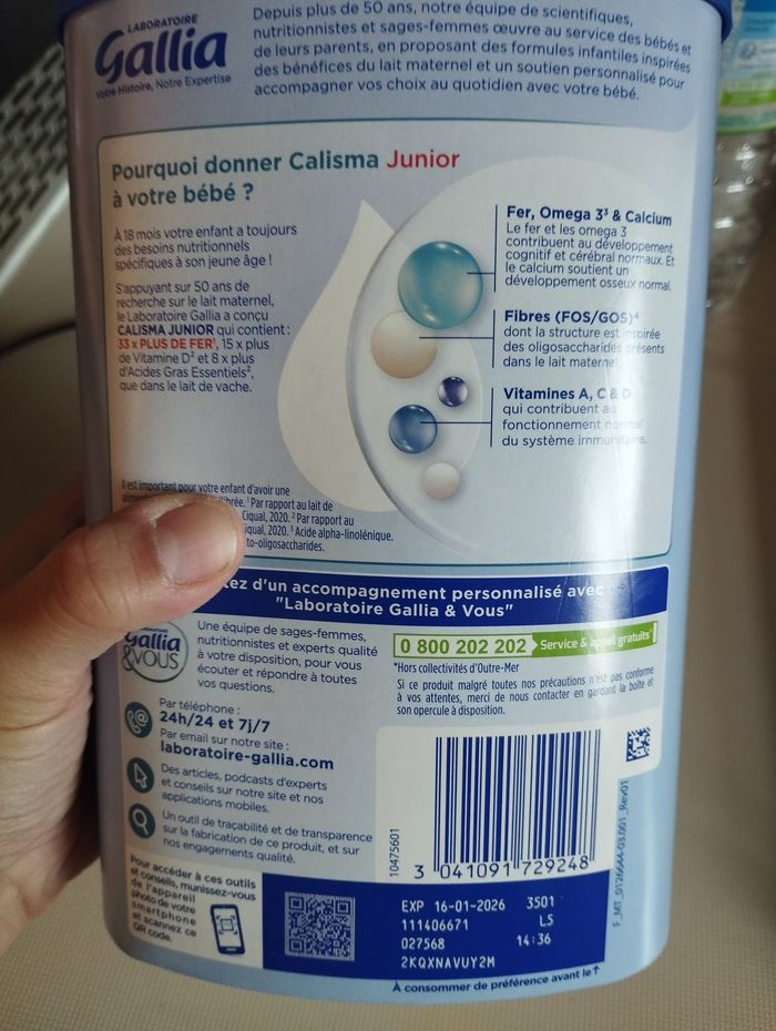 Lait infantile 4eme age