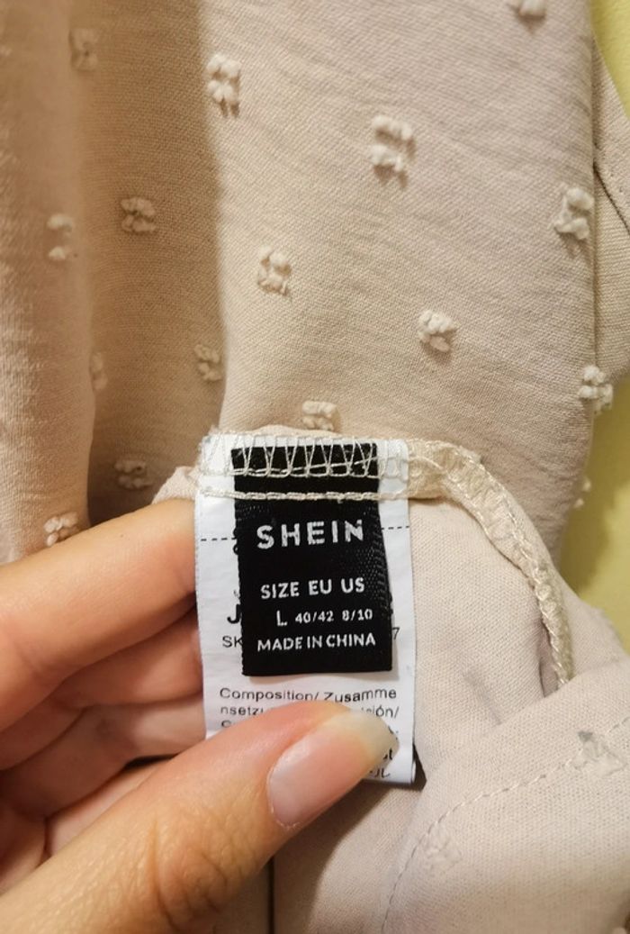 Débardeur beige/crème à point L shein - photo numéro 7