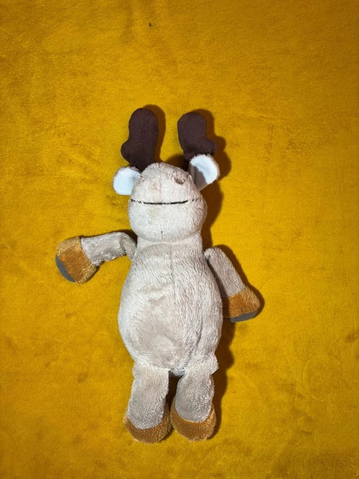 Petite peluche cerf , beige clair