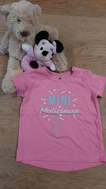 T shirt rose - mini malicieuse